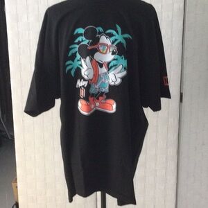 Disney Black Tee with Colorful Mickey Graphic Color black NWOT #603